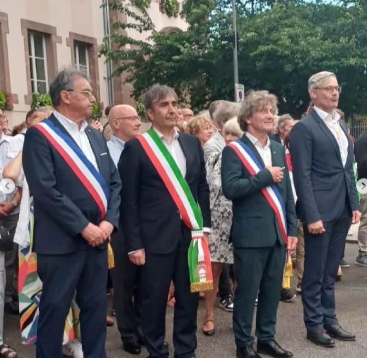 Gubbio e Thann, gemellaggio dell’anima: il discorso di Fiorucci accende le fiamme della memoria