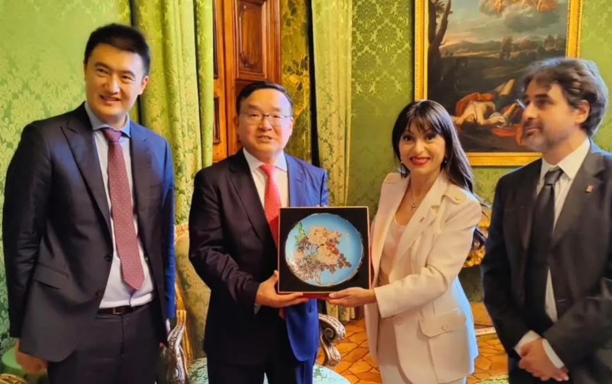 L’ambasciatore cinese a Palazzo Donini: cooperazione Umbria-Cina in primo piano