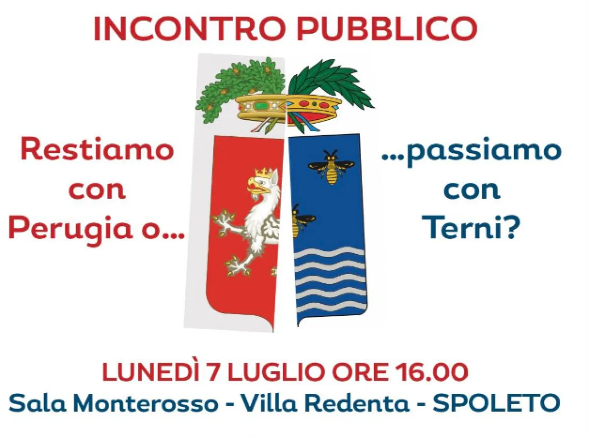Nella città del Festival dei Due Mondi si apre il dibattito sul riequilibrio territoriale con i sindaci di Terni, Spoleto, Todi e Norcia