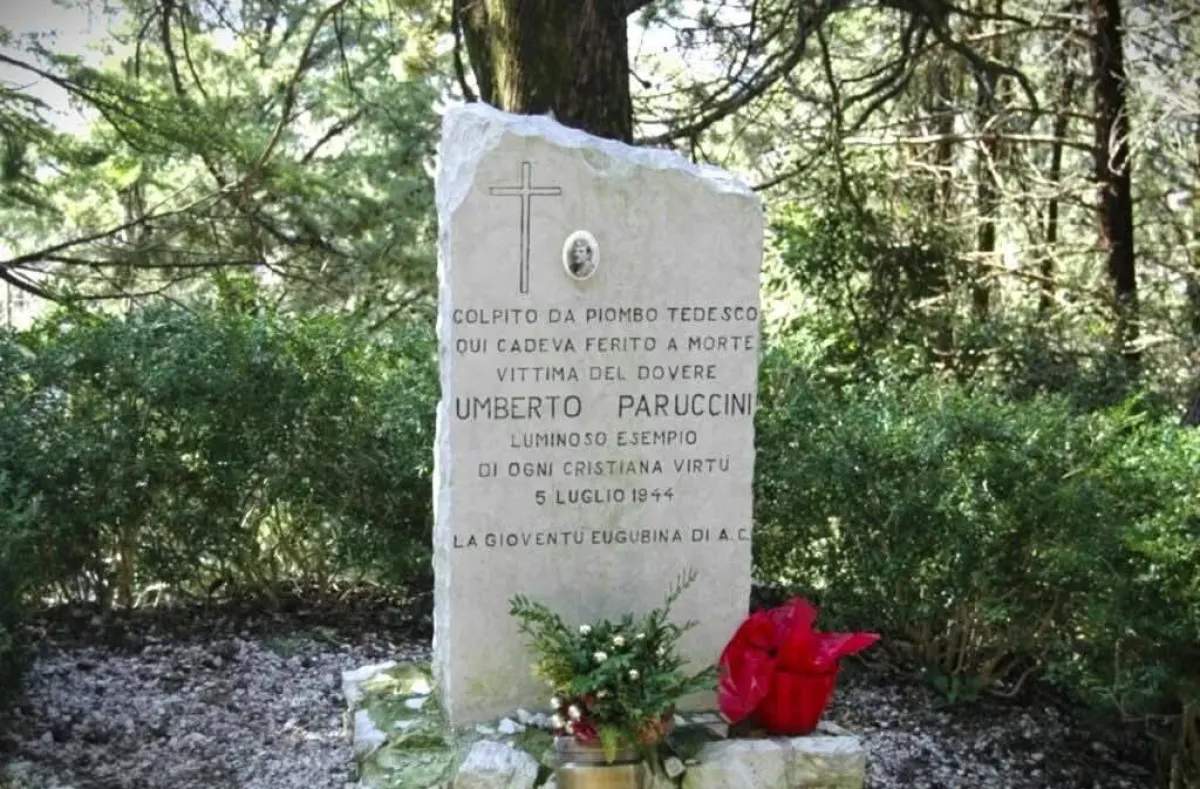 Gubbio ricorda Umberto Paruccini: sul Monte Ingino la cerimonia per l’eroe silenzioso della carità