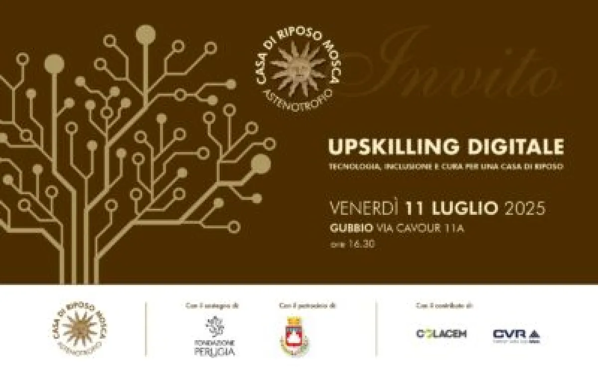 Upskilling Digitale alla Casa di Riposo Mosca: un progetto per innovare il welfare eugubino