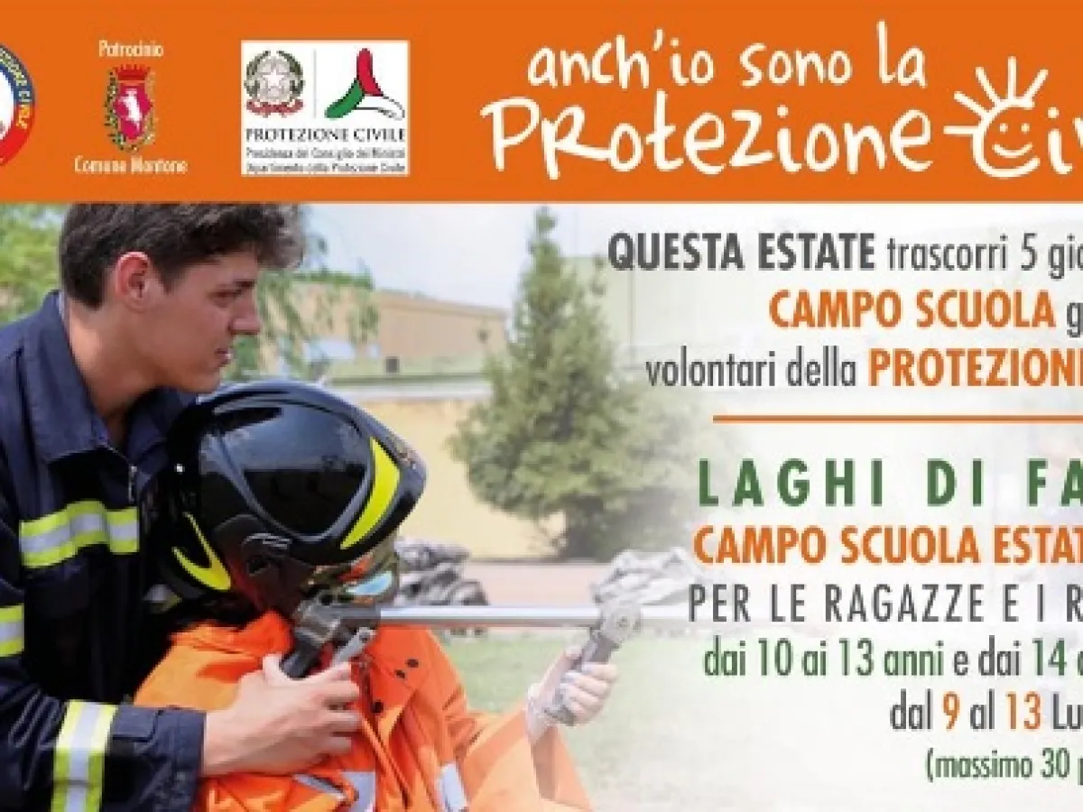 Campo scuola ai Laghi di Faldo: così la Protezione Civile educa i giovani alla sicurezza e all’ambiente