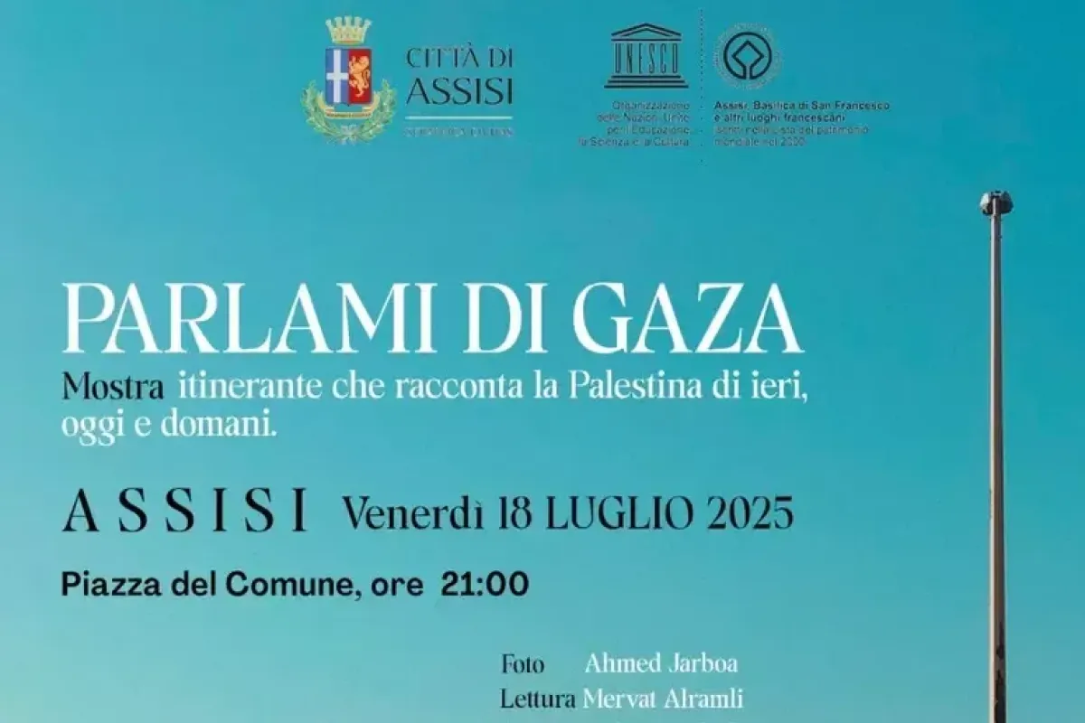Ad Assisi la resistenza creativa della Palestina: in scena la mostra-evento 'Parlami di Gaza'