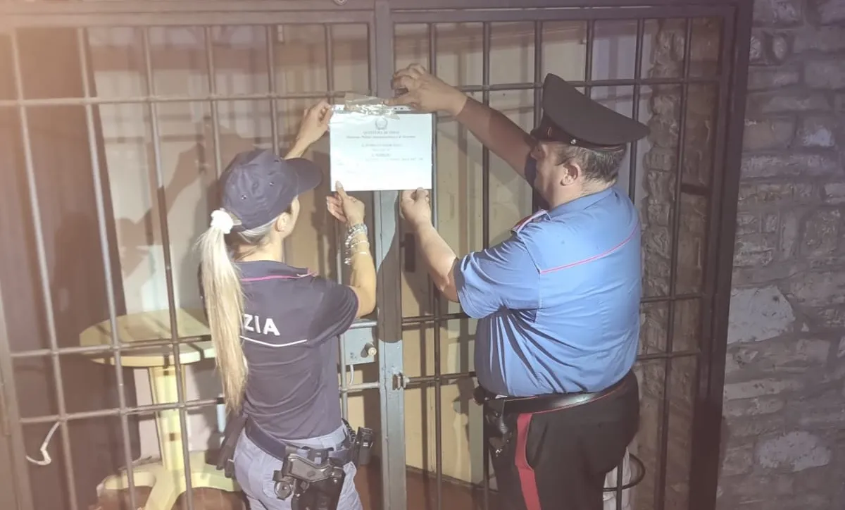 Stroncone, chiuso per 15 giorni locale frequentato da pregiudicati: scatta la sospensione del Questore