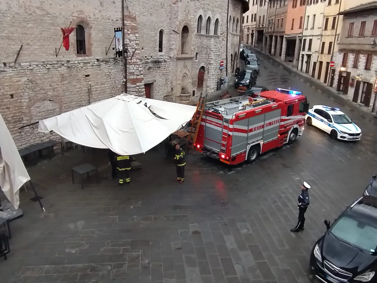 Bomba d’acqua a Gubbio: danni e interventi di emergenza dopo il temporale del 2 agosto