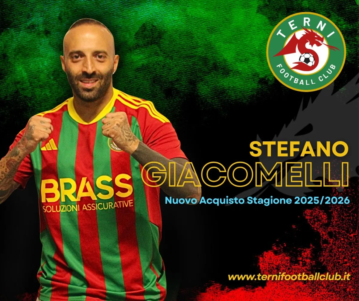 Colpo di mercato del Terni Fc: ufficiale l’arrivo di Stefano Giacomelli, ex bandiera del Vicenza