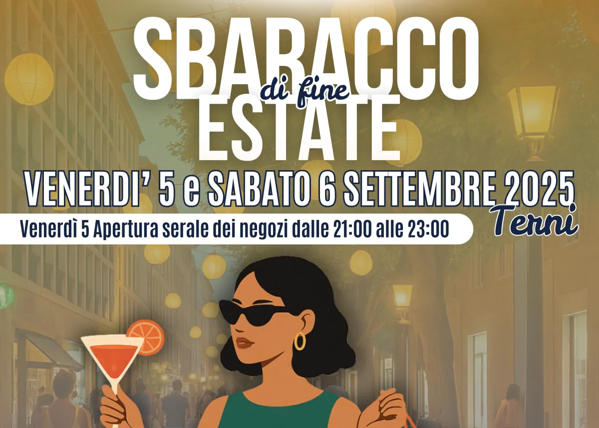 Sbaracco di fine estate a Terni: due giorni di shopping, fumetti e sport nel cuore della città il 5 e 6 settembre