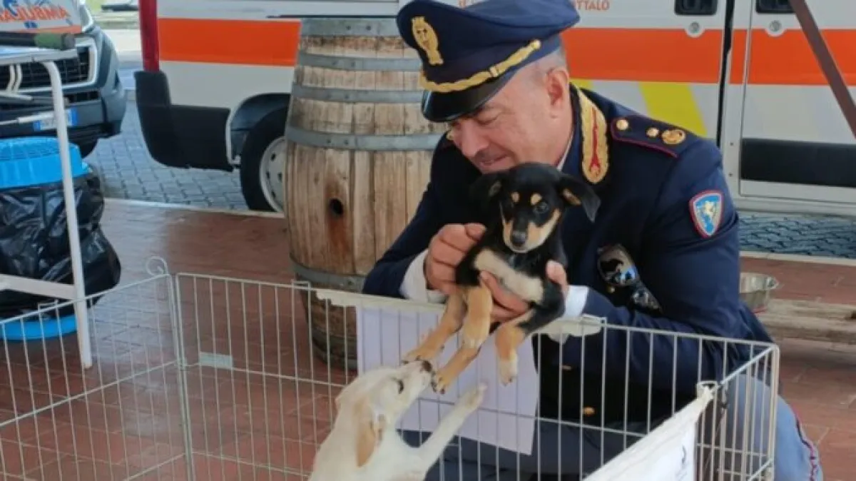 Polizia, l'ultima tappa della "Carovana della sicurezza" presso l’area di servizio Tevere Est sull’A1.