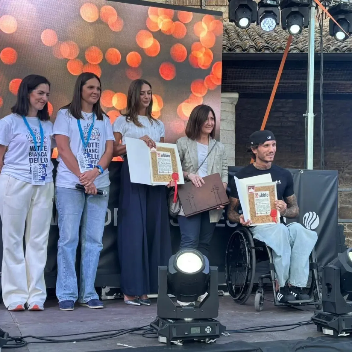 Notte Bianca dello Sport a Gubbio: “patente da matto” a Duranti e Bortuzzo, festa di valori e comunità
