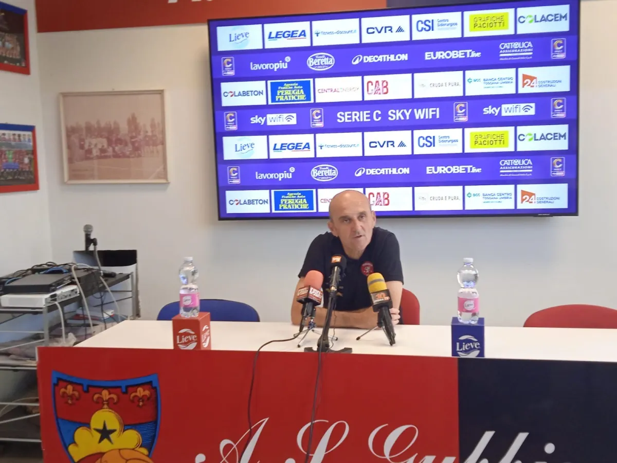 Gubbio-Perugia 1-1, mister Cangelosi: "Soddisfatto a metà, dobbiamo migliorare"