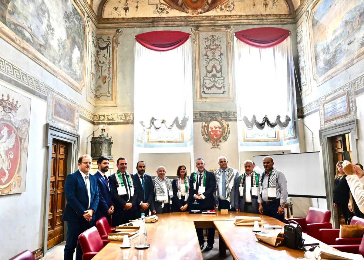 Ferdinandi incontra i sindaci palestinesi: "Siete il più grande esempio di resistenza e futuro"
