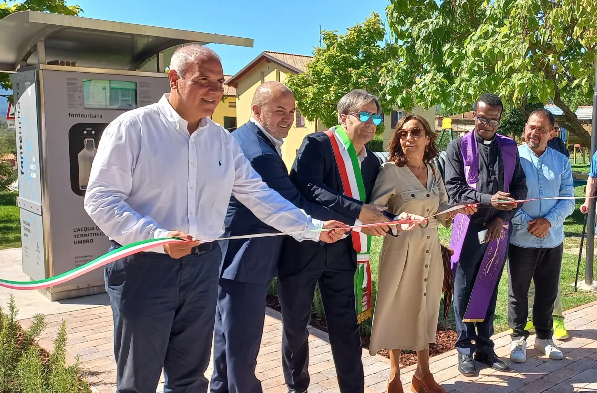Branca inaugura la 76ª Casa dell’Acqua: sostenibilità, socialità e futuro per l’area eugubina