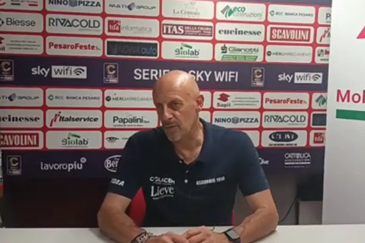 Vis Pesaro-Gubbio 1-1, mister Di Carlo: "Secondo tempo positivo. L'atteggiamento è quello giusto"