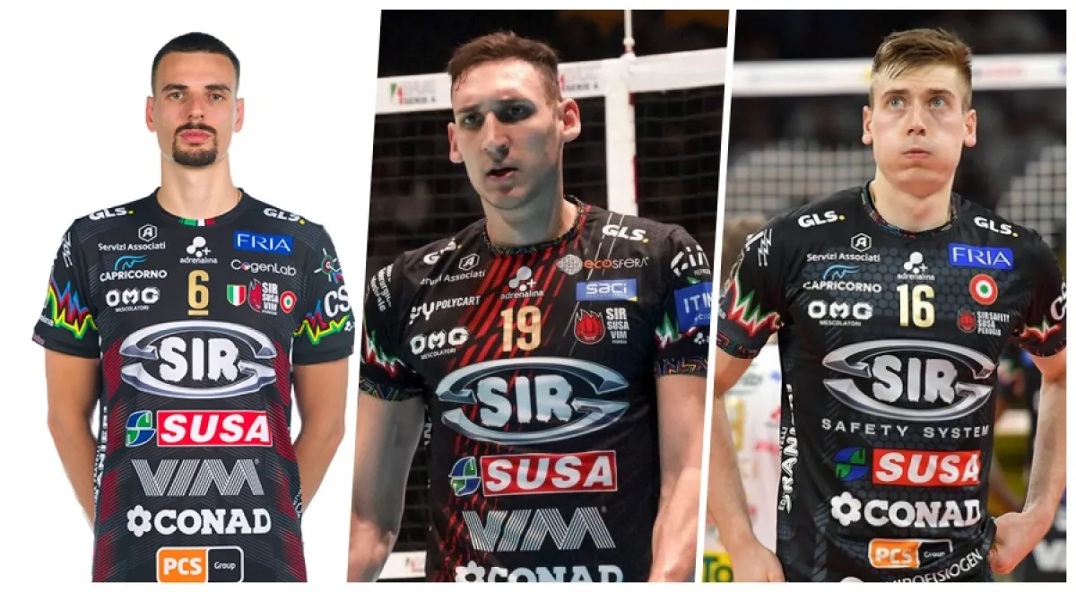 Sir, domani gruppo al completo: tornano i nazionali Giannelli, Russo e Semeniuk