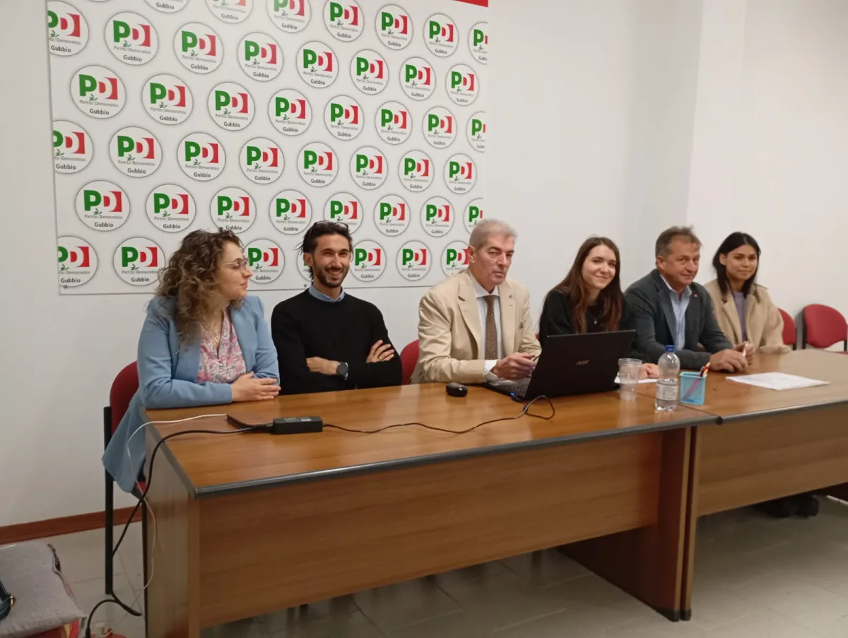 PD Gubbio, Sarli presenta la nuova segreteria e i gruppi di lavoro: «Partecipazione, inclusività e merito per ricostruire il partito»