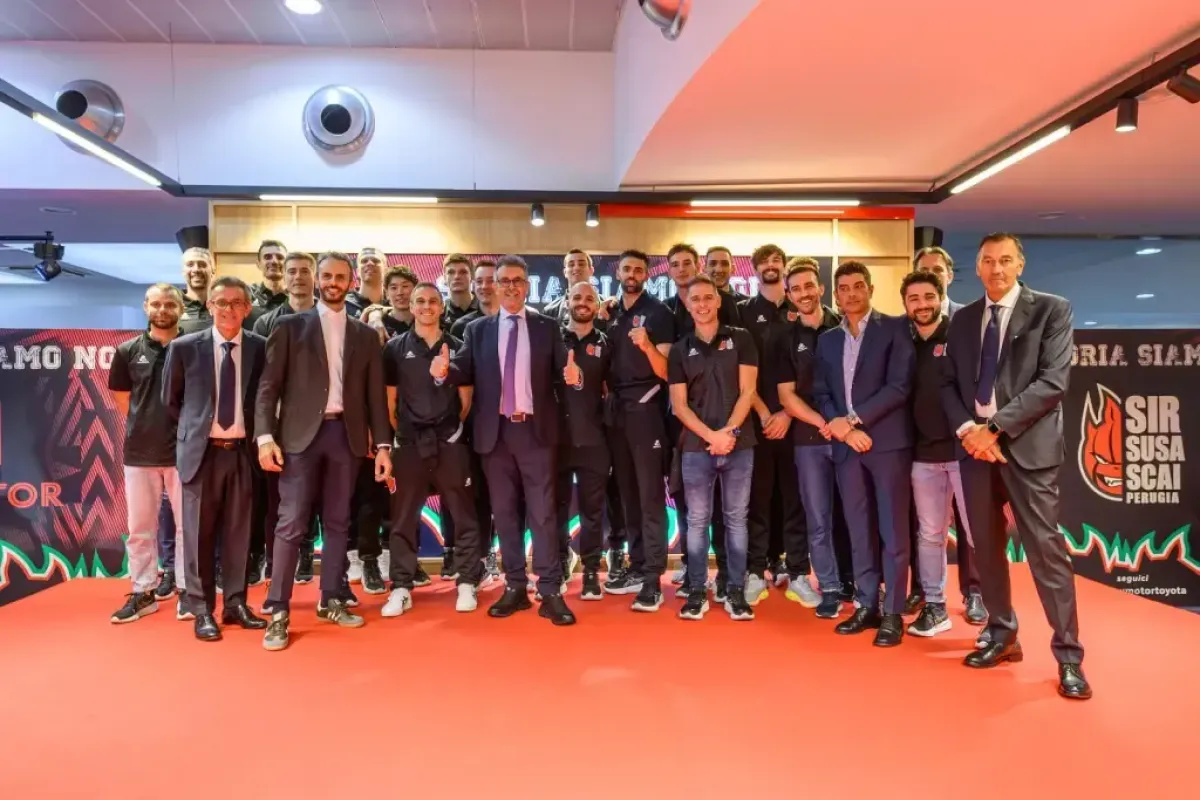 Sir Susa Scai Perugia, presentazione in grande stile tra cori e applausi