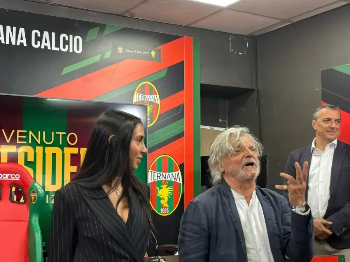 La Ternana non è mai sola: Massimo Ferrero e la Presidente Rizzo presenti all'allenamento