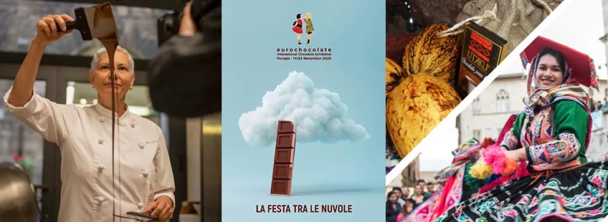 Eurochocolate World apre le porte al mondo del cacao: 40 marchi da 22 paesi presentano le loro varietà rare e sostenibili a Perugia