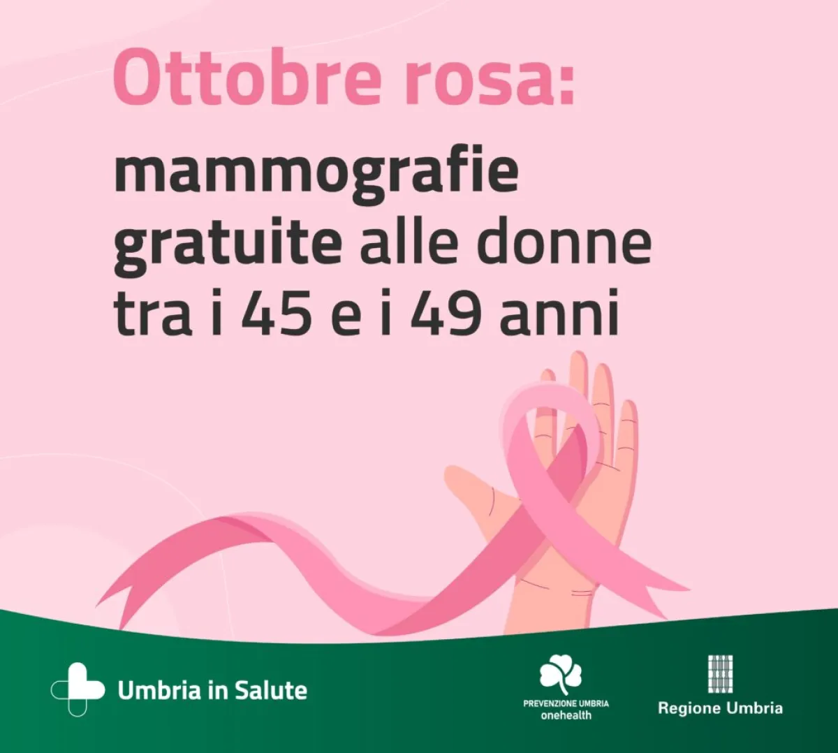 Prevenzione del tumore al seno, Usl Umbria 1: 71% di adesioni allo screening, trend positivo nei follow-up e diagnosi precoci