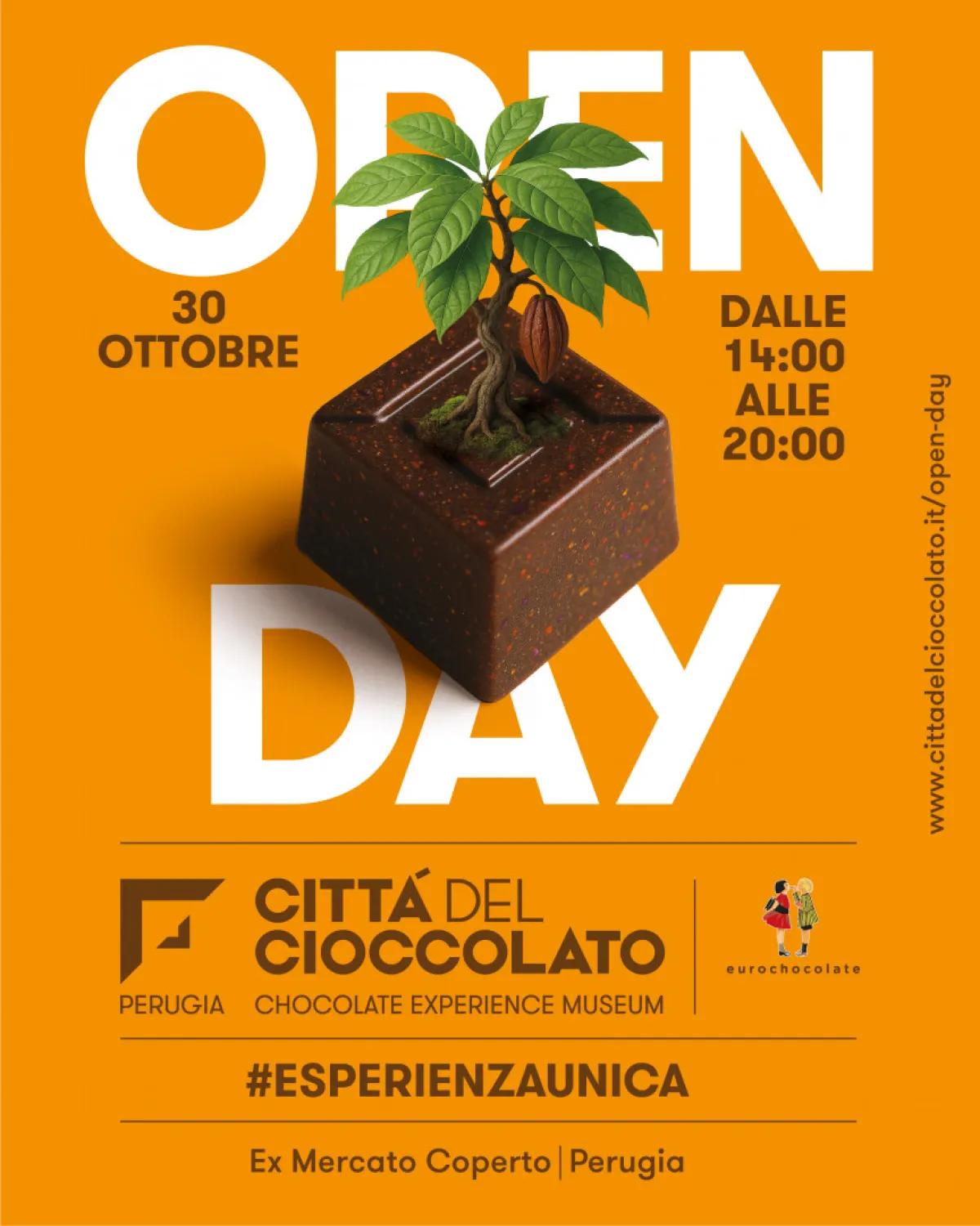 Perugia inaugura la “Città del Cioccolato”: nell’ex mercato coperto nasce il più grande museo esperienziale dedicato al cacao