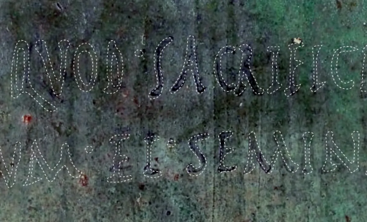 Tavole Eugubine, scoperta epocale: svelata alla Sperelliana la traduzione della scritta latina in rosso sulla Tavola II B