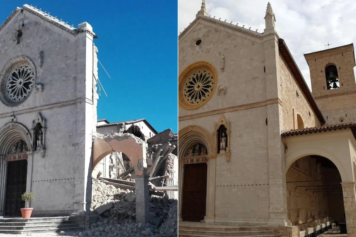 Norcia, la Basilica di San Benedetto rinasce nove anni dopo, Boccardo: “Il patrono continua a parlare al mondo”