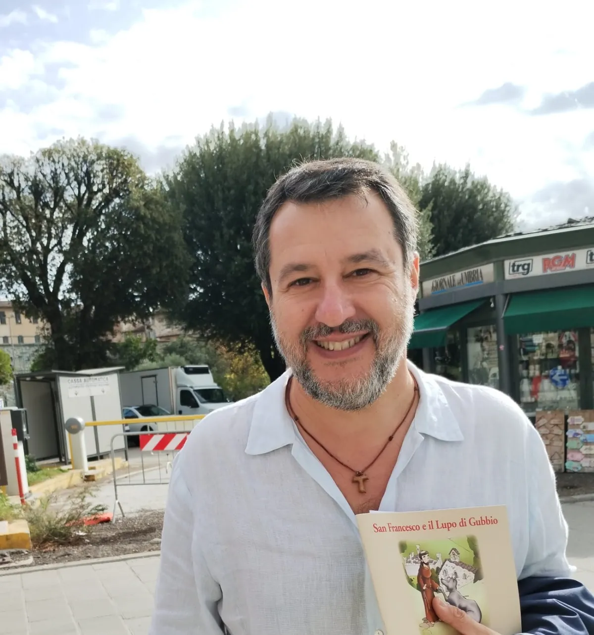 Matteo Salvini a Gubbio: “Parlerò con il sindaco Fiorucci della SS 219 Pian d’Assino”