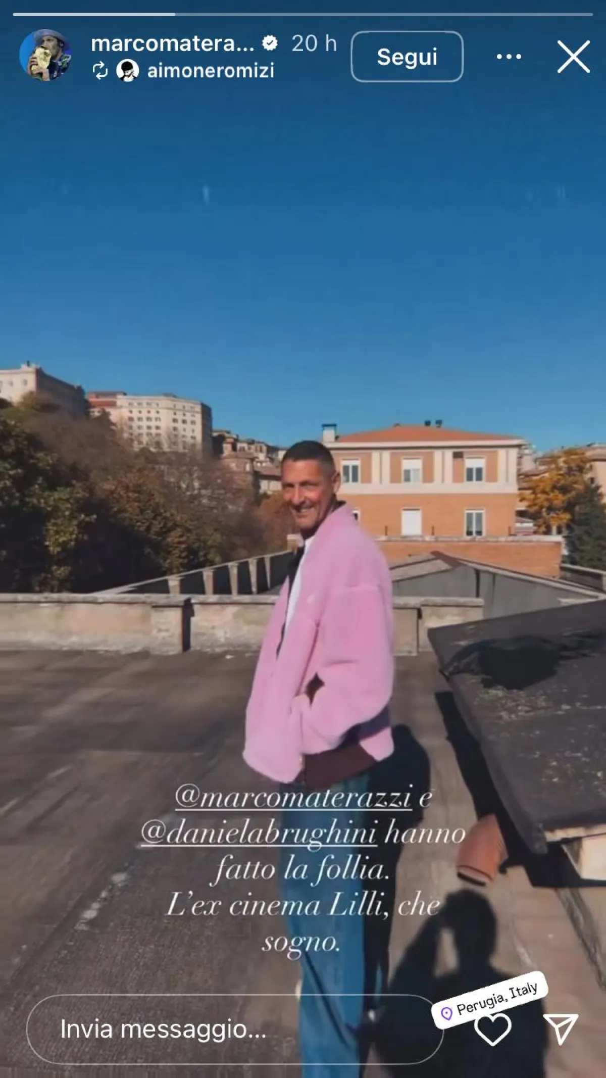 Chiuso da vent'anni, il cinema Lilli di Perugia rinascerà grazie al progetto di Daniela Brughini, moglie di Marco Materazzi