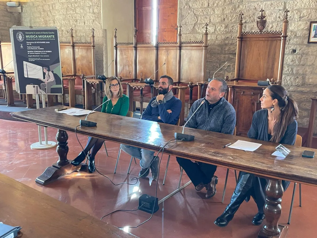 Musica Migrante a Gubbio: viaggio tra storie, suoni e memorie nel concerto della Banda Comunale