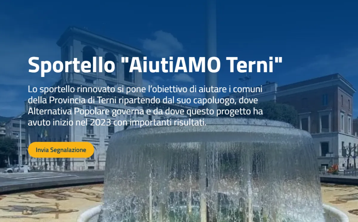 Riapre lo sportello “aiutiAMO Terni”: Alternativa Popolare rilancia la partecipazione civica in tutta la Provincia