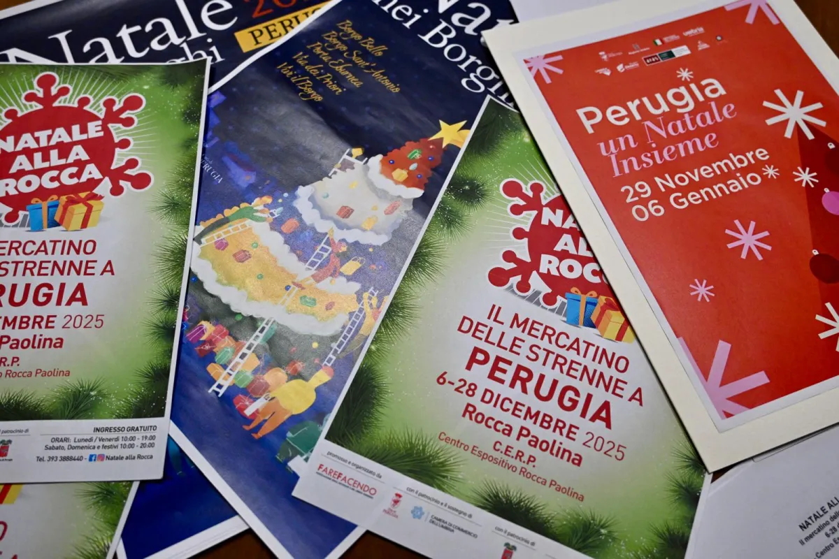 “Perugia, un Natale insieme”, luci d’autore e borghi in festa: svelato il programma