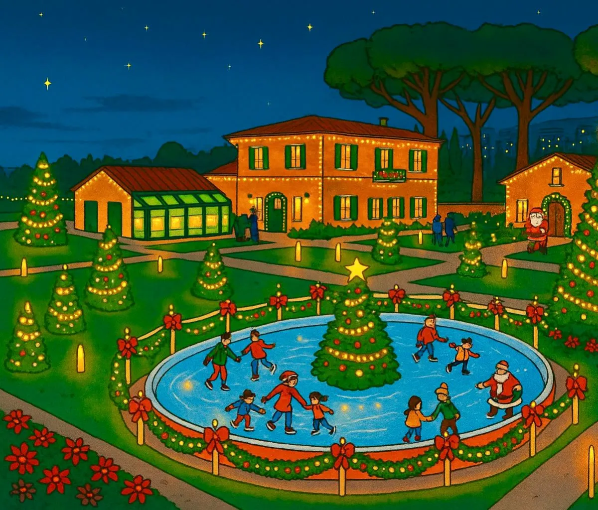 A Perugia il Natale è sui pattini: al Barton Park la prima pista di pattinaggio sul ghiaccio dell'Umbria all'interno di un parco