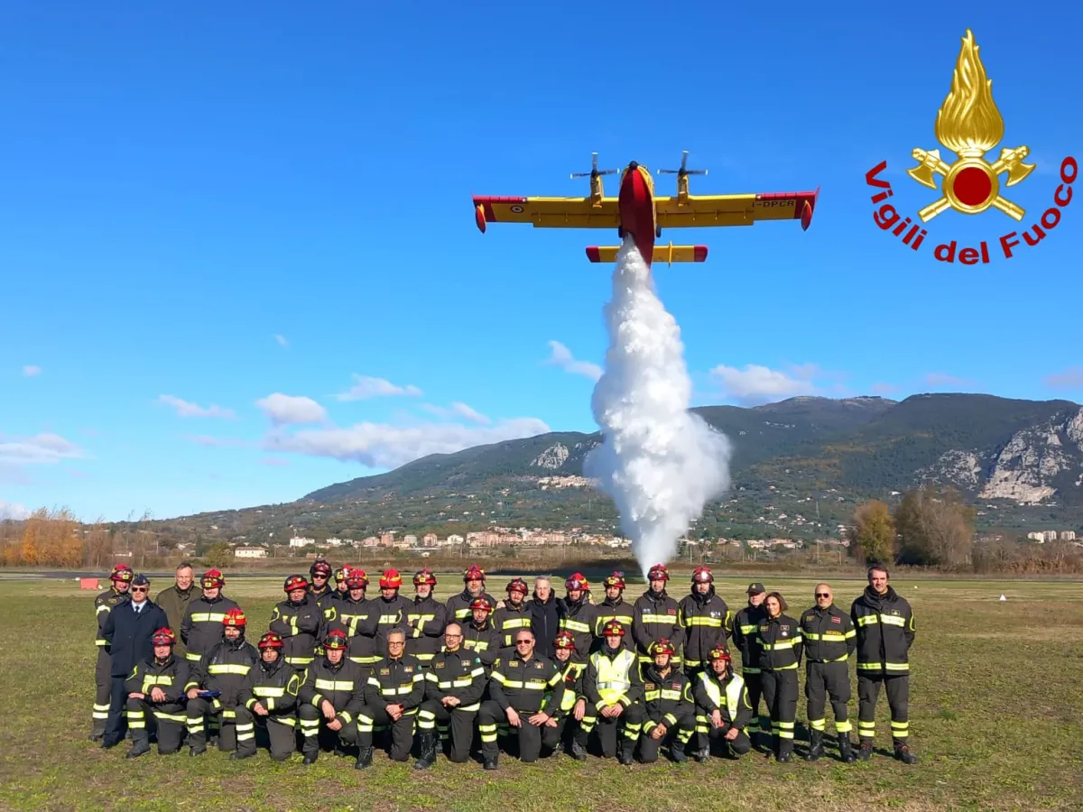 Terni, formati all'Aviosuperficie i primi direttori anti-incendi boschivi: al via i DOS, coordinatori di terra e cielo