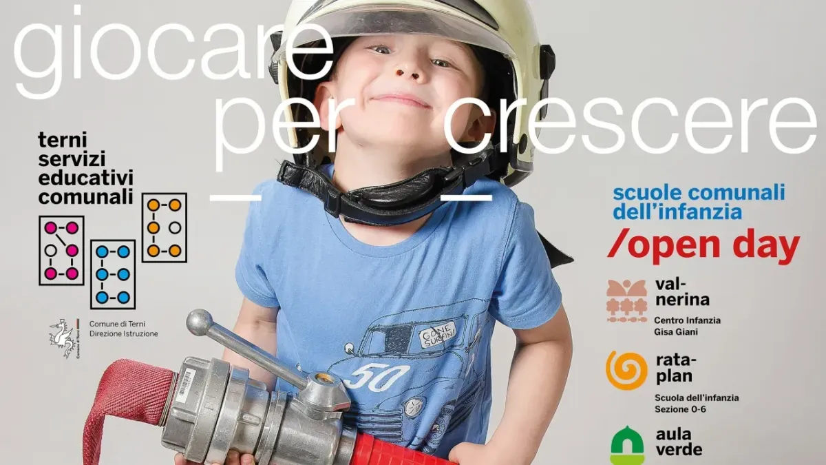 Terni, open day nelle scuole dell’infanzia comunali: tutte le date per le iscrizioni 2026/2027
