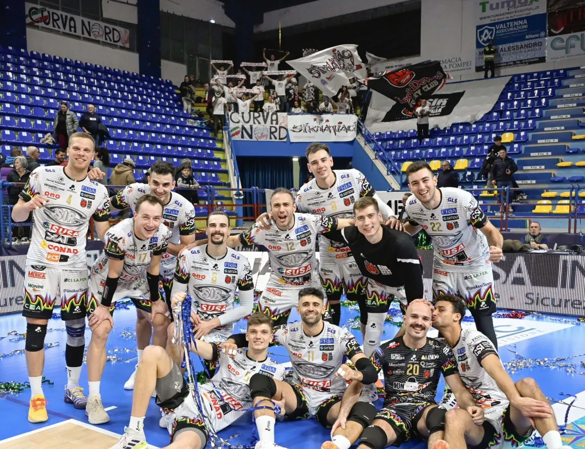 Niente sconti, la Sir piega anche Grottazzolina. Giannelli: "Ha vinto ancora il gruppo"