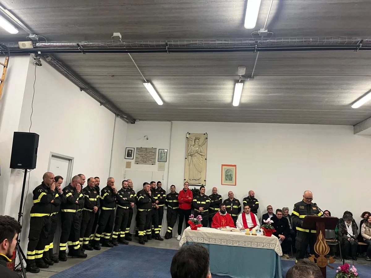 Santa Barbara, cuore e coraggio dei Vigili del Fuoco: Gubbio celebra la sua patrona tra fede, memoria e servizio
