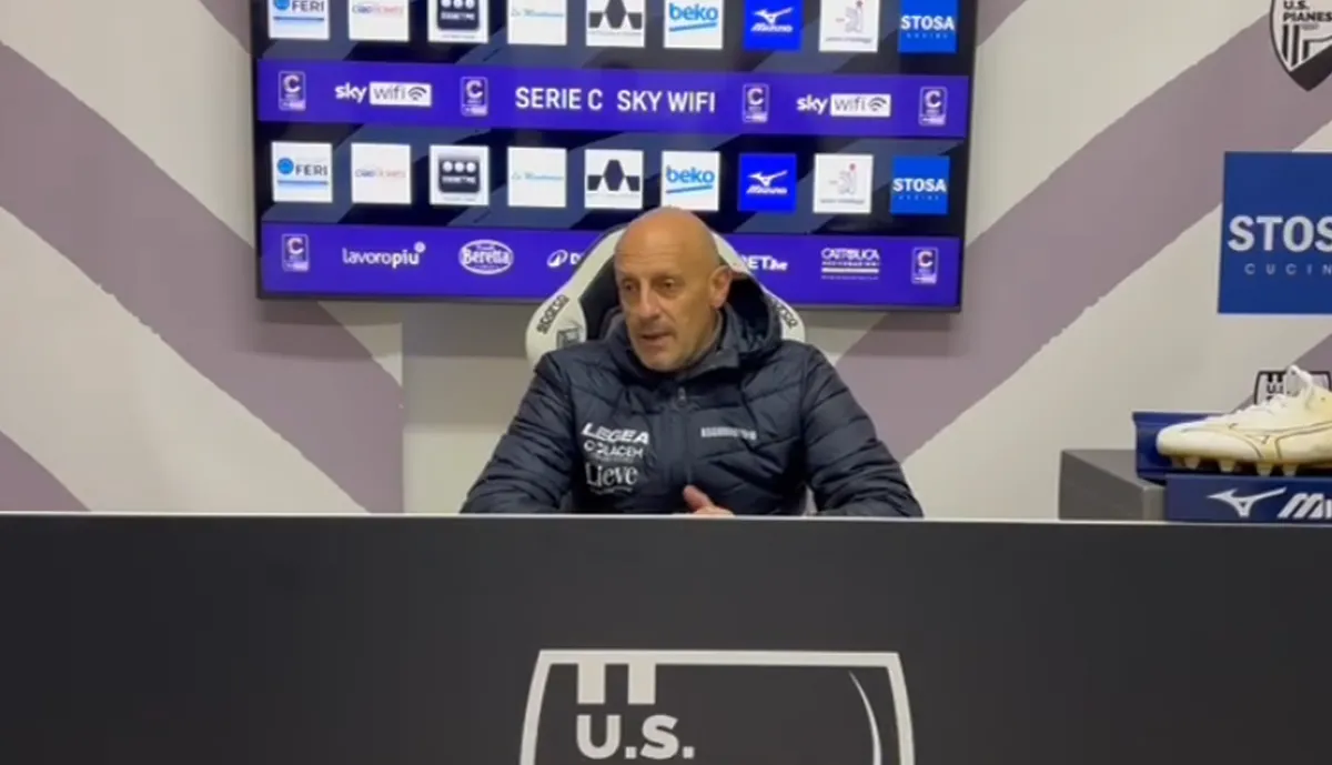 Pianese-Gubbio 1-0, mister Di Carlo: "Non mi è piaciuto l'atteggiamento nel primo tempo. Abbiamo perso troppi duelli"