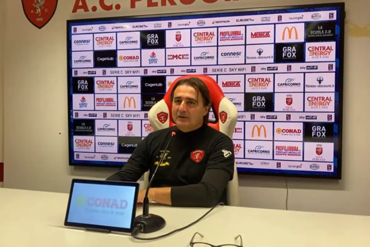 Perugia-Ternana 1-2, Tedesco: "Abbiamo fatto bene per settanta minuti, mi aspettavo più da chi è entrato. La squadra a gennaio va rinforzata"