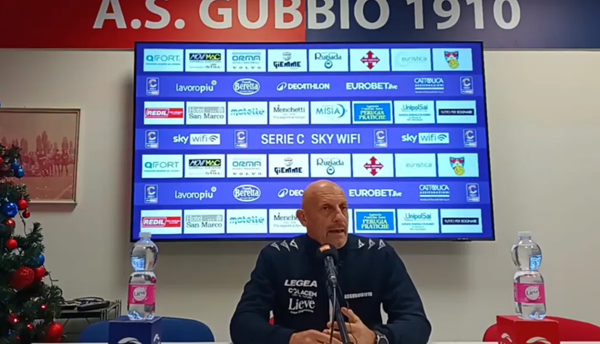 Gubbio-Torres, mister Di Carlo: "Mi aspetto una reazione da squadra vera. Ho molta fiducia nei ragazzi"