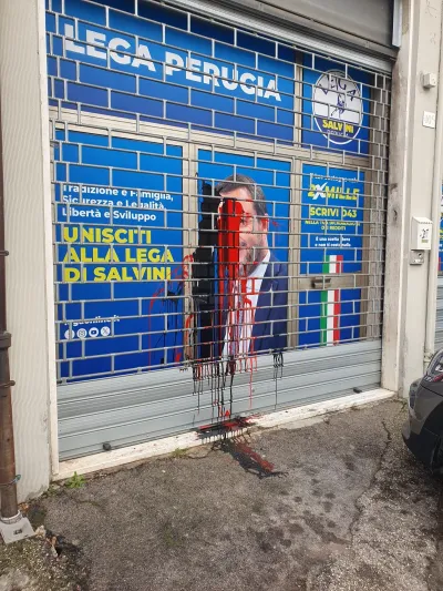 Perugia, nuovo atto vandalico contro la sede della Lega. Marchetti e Mattioni: "Intimidazioni sistematiche, presenteremo denuncia"