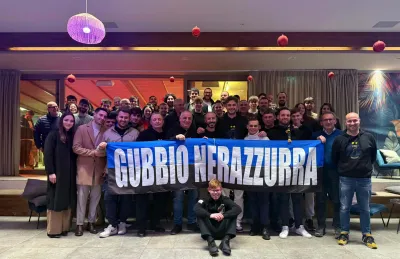 Inter Club Gubbio Nerazzurra, grande entusiasmo per Andrea Ranocchia alla cena di Natale