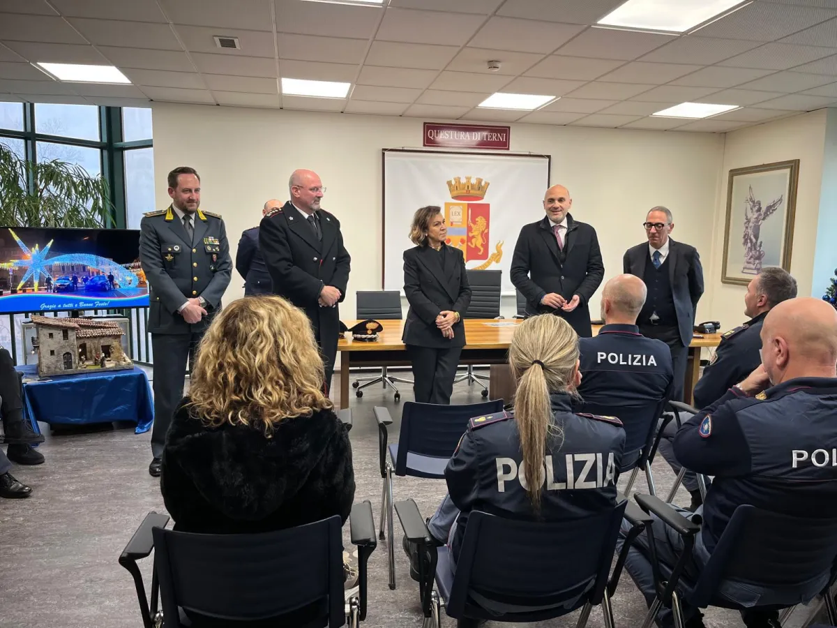 Il Prefetto Orlando e il Sottosegretario Prisco a Terni per visitare le sale operative e portare gli auguri al personale delle Forze dell’Ordine