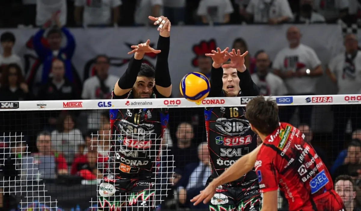 La Sir chiude l'anno col botto: 3-1 a Civitanova e pass per le Final Four di Coppa Italia