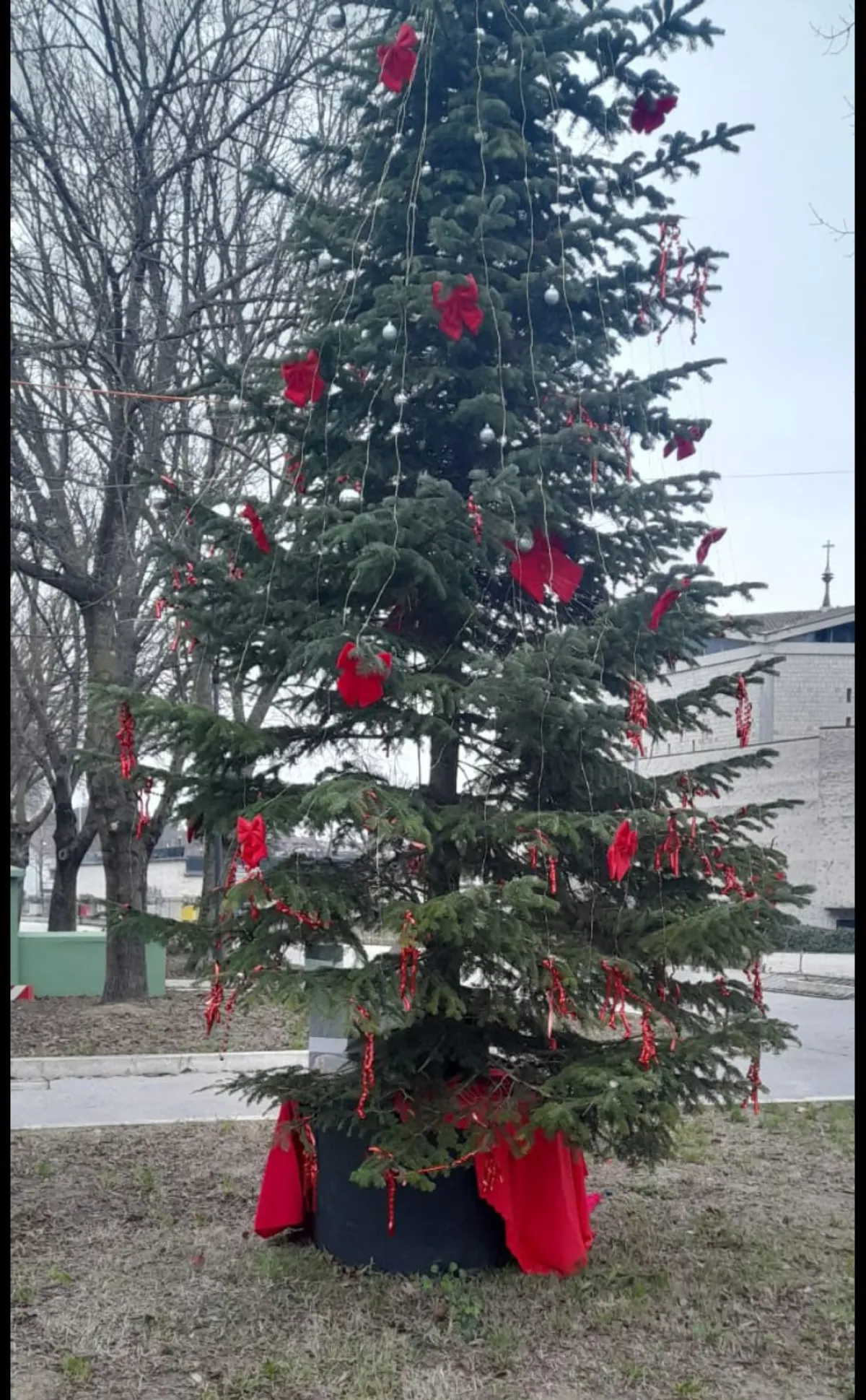 Raid vandalico a Ponte San Giovanni, saccheggiato l’albero di Natale realizzato con i bambini. L'indignazione dei residenti sui social