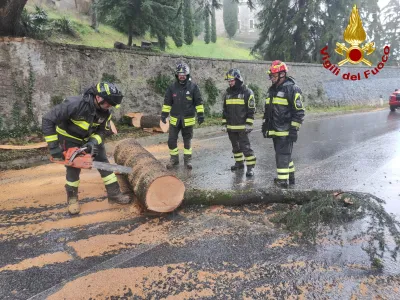Maltempo nel territorio orvietano: giornata di emergenze e interventi senza sosta dei Vigili del Fuoco