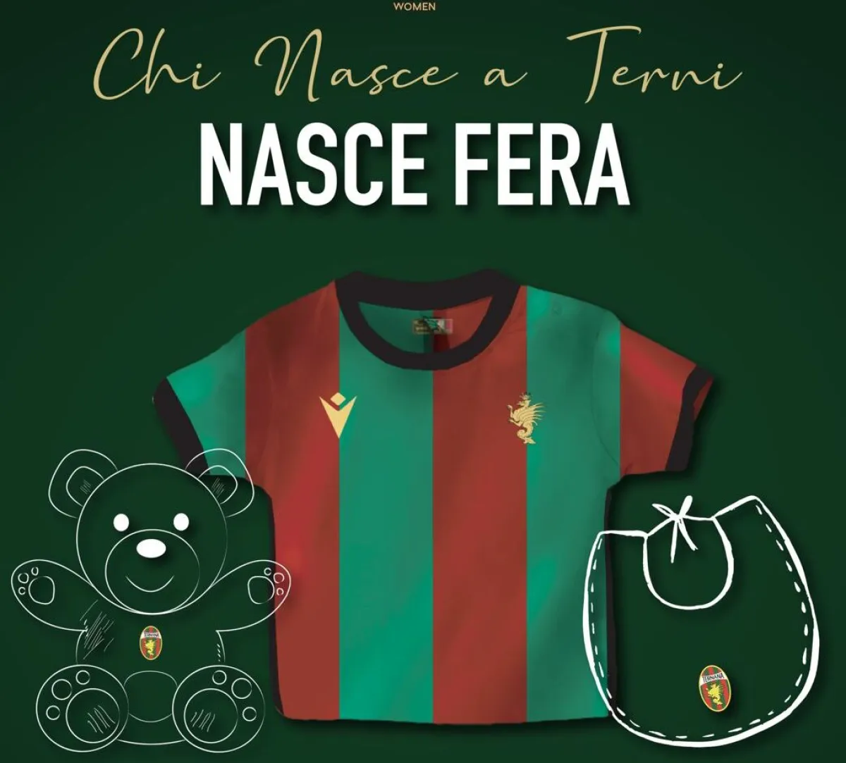 Ternana Women, “Chi nasce a Terni nasce Fera”: prosegue il progetto del kit baby