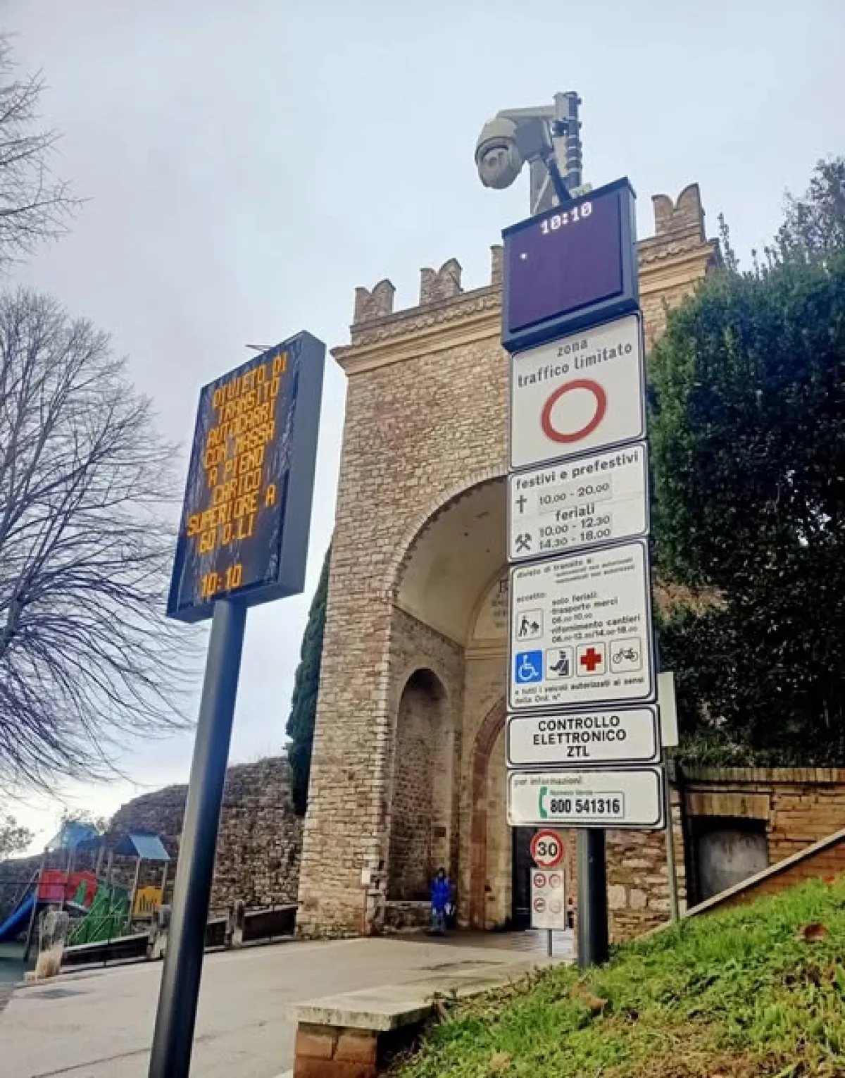 Assisi, dal 15 gennaio cinque nuovi varchi elettronici per la Ztl. Che cosa cambia