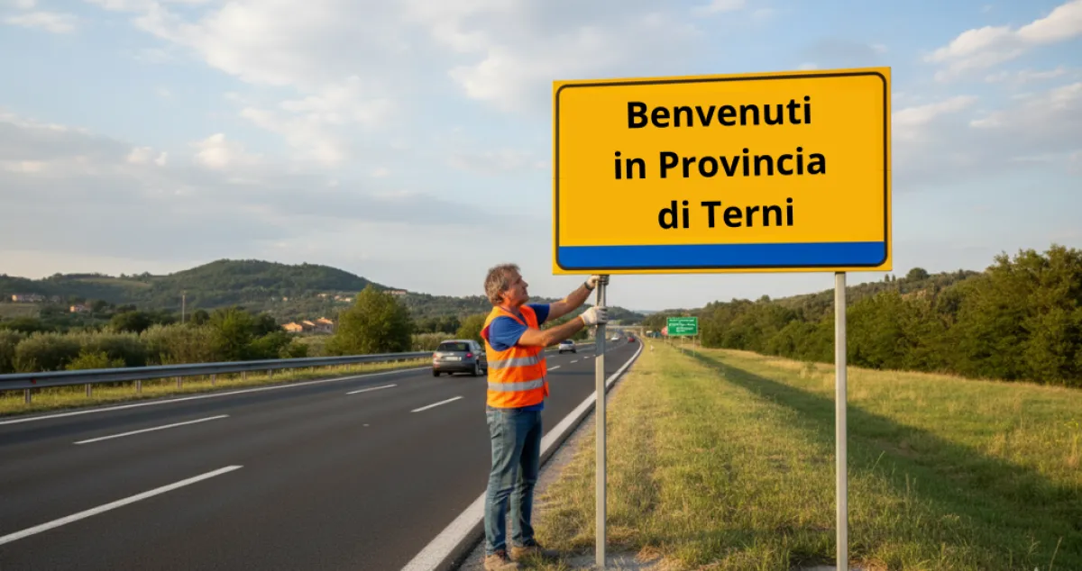  Provincia di Terni, una nuova identità in autostrada: Ferranti propone i cartelli turistici alle porte del territorio