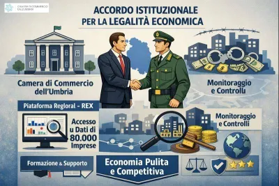 Legalità economica in Umbria: Carabinieri e Camera di Commercio rinnovano l'alleanza con la piattaforma Rex