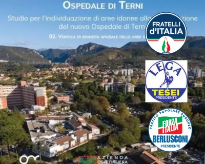 Nuovo ospedale di Terni, dopo Bandecchi anche il centrodestra all’attacco: costi, tempi e scelte sotto accusa